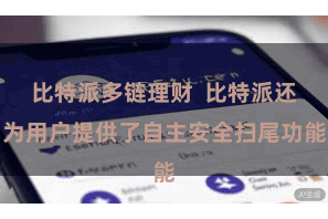 比特派多链理财  比特派还为用户提供了自主安全扫尾功能